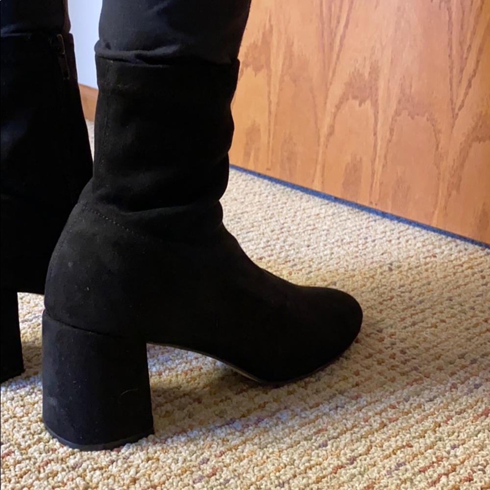 Black Zip Up Booties - image 3
